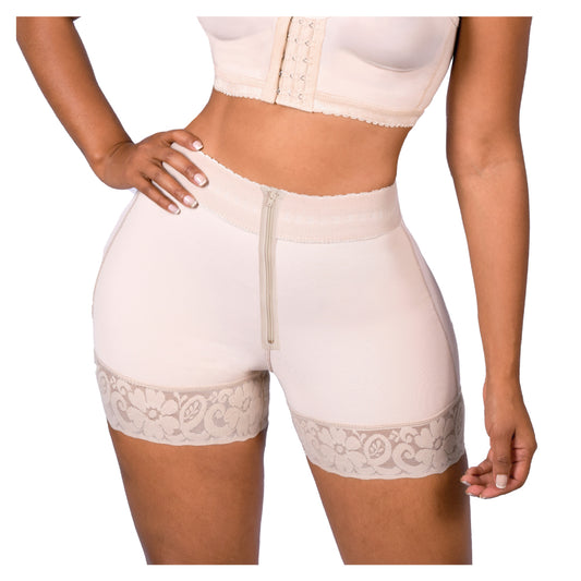 Colombian Shaper Butt Lifter Short with Zipper